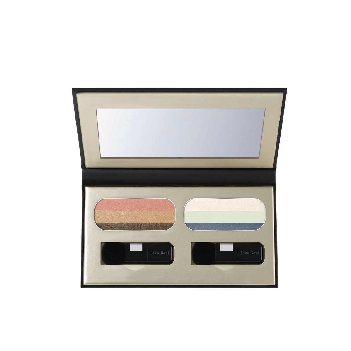 リカリアル 1秒グラデーションアイシャドウ【ゴールド+シャイン